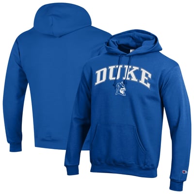  Duke Blue Devils Champion Arch Over Logo Pullover Hoodie - Royal